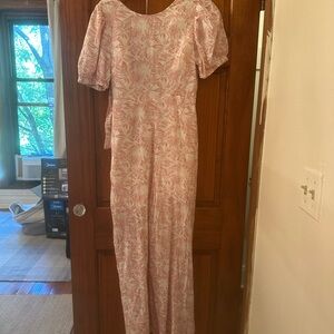 Floral Pink Spring Summer Jumpsuit